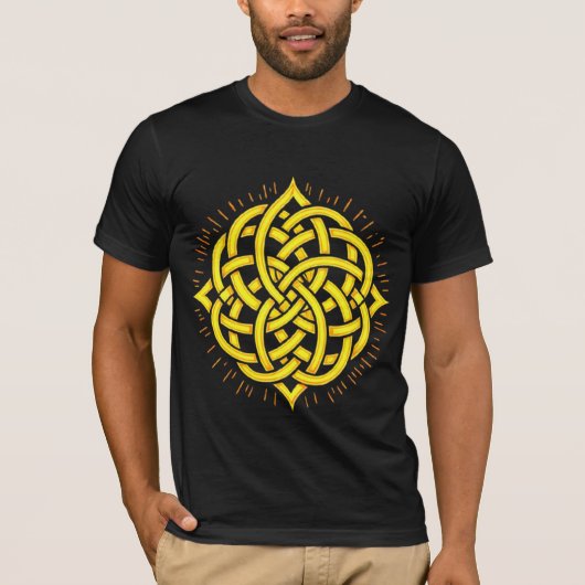 Infinite Harmony: Sacred Mandala Celtic Symbol Art T-Shirt (Vorderseite)