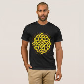 Infinite Harmony: Sacred Mandala Celtic Symbol Art T-Shirt (Vorne ganz)