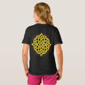 Infinite Harmony: Sacred Mandala Celtic Symbol Art T-Shirt (Schwarz voll)