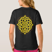 Infinite Harmony: Sacred Mandala Celtic Symbol Art T-Shirt (Rückseite)