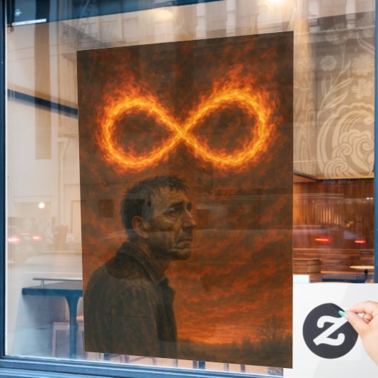 Infinite Hell Fensteraufkleber (Café-Fenster)