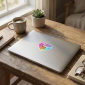 Infinite Love Rainbow Heart Die-Cut Aufkleber