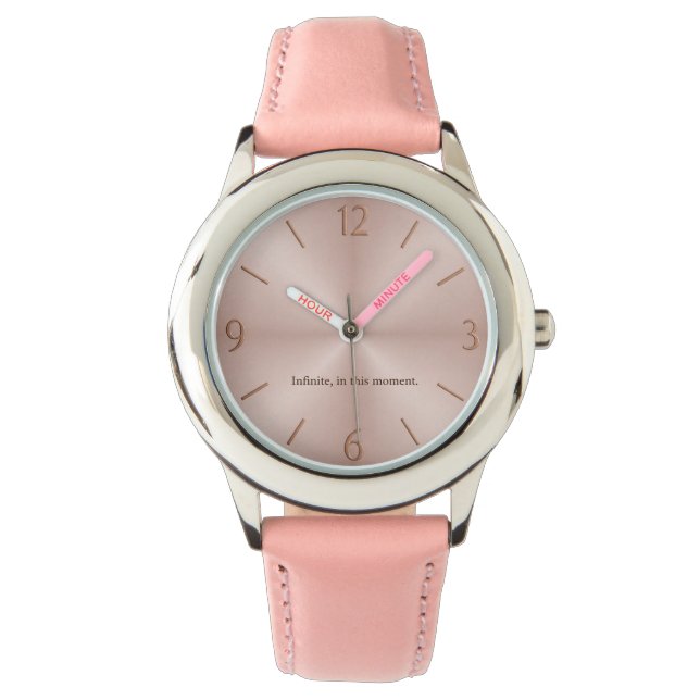 Infinite Moment Watch — Blush Edition Armbanduhr (Vorderseite)