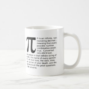Infinite Pi Answers Funny Mug Kaffeetasse