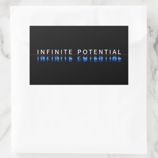 Infinite Potential Glitch Aufkleber (Tasche)