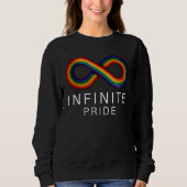 Infinite Pride LGBT Support Rainbow Colour Sweatshirt (Vorderseite)