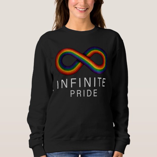 Infinite Pride LGBT Support Rainbow Colour Sweatshirt (Vorderseite)