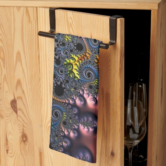 Infinite Spiral Realms Geschirrtuch (Drittel gefaltet)