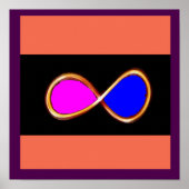 INFINITE TRUE LOVE Kosmos Mathematik Naturspass Poster (Vorne)