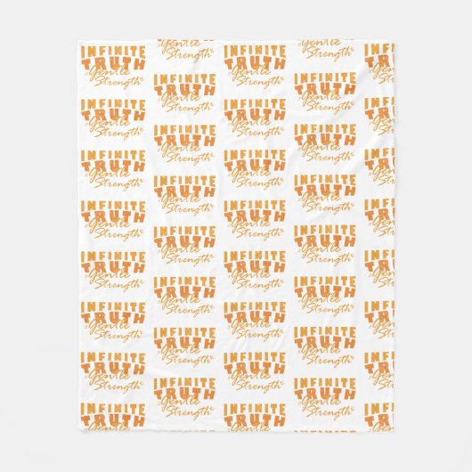Infinite Truth, Gentle Strength Blanket Fleecedecke (Vorderseite)