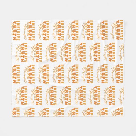Infinite Truth, Gentle Strength Blanket Fleecedecke (Vorderseite (Horizontal))