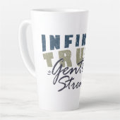 Infinite Truth, Gentle Strength Mugs & Cups Milchtasse (Linke Ecke)