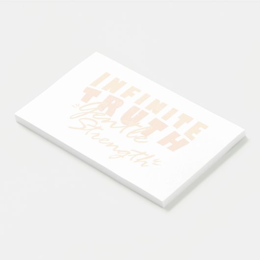 Infinite Truth, Gentle Strength  Post-it® Notes Post-it Klebezettel (angewinkelt)