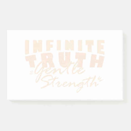 Infinite Truth, Gentle Strength Post-it® Notes Post-it Klebezettel (Vorderseite)
