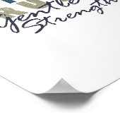 Infinite Truth, Gentle Strength Print Poster (Ecke)