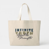 Infinite Truth, Gentle Strength Tote Bag Jumbo Stoffbeutel (Rückseite)
