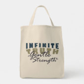 Infinite Truth, Gentle Strength Tote Bag Tragetasche (Rückseite)
