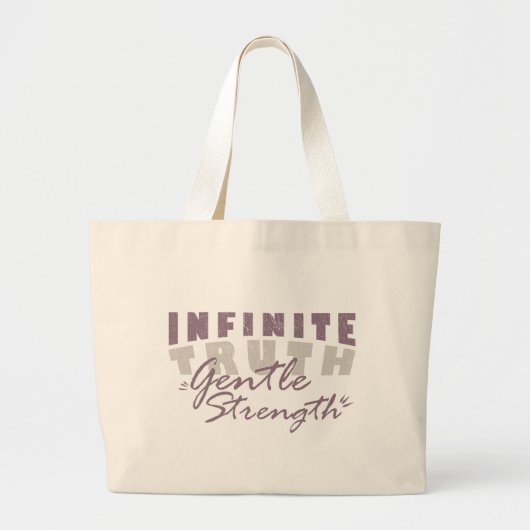 Infinite Truth, Gentle Strength Tote Bags Jumbo Stoffbeutel (Vorne)