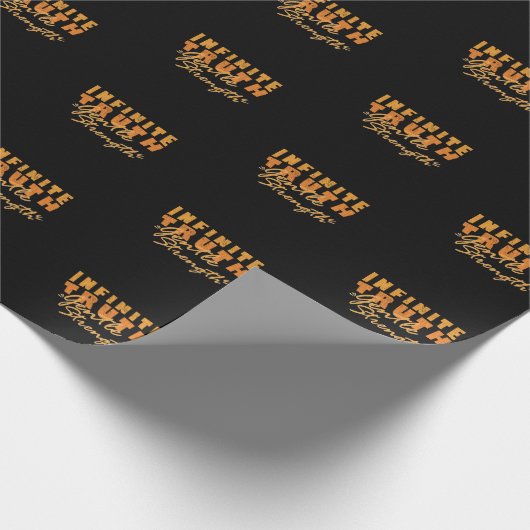 Infinite Truth, Gentle Strength Wrapping Paper Geschenkpapier (Ecke)