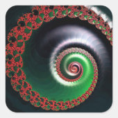 Infinite Whirl Quadratischer Aufkleber (Vorderseite)