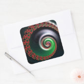 Infinite Whirl Quadratischer Aufkleber (Umschlag)