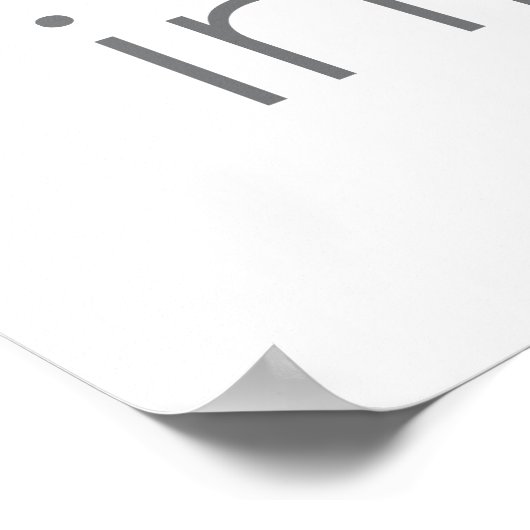 InfiniteRed-Logo-Poster Poster (Ecke)