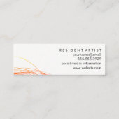 Infiniti/Colorful Expressions Line Work Mini Visitenkarte (Rückseite)