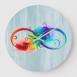 Infiniti Feather Große Wanduhr