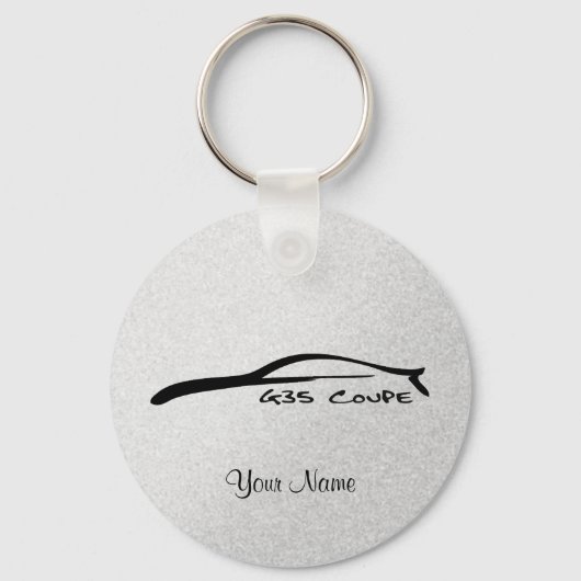 Infiniti G35 Coupe Silhouette Key-Chain (Silver) Schlüsselanhänger (Vorderseite)