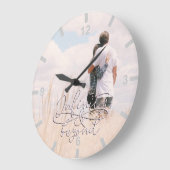 Infinity and Beyond Love Couples Valentine's Day Große Wanduhr (Winkel)