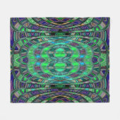 Infinity Arch Fleece Blanket - sauber grün & blau (Vorderseite (Horizontal))