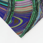 Infinity Arch Fleece Blanket - sauber grün & blau (Ecke)