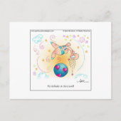 INFINITY & BEYOND Cartoon Postkarte (Vorderseite)