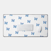 Infinity Blue Butterflies: Symbol of Love Desk Mat Schreibtischunterlage (Tastatur & Maus)