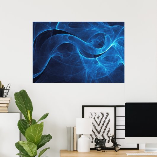 Infinity Blue Poster (Heimbüro)