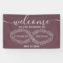 Infinity burgundy botanische romanische elegant