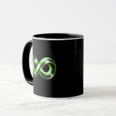 Infinity Core Emblem | Luxuriöses abstraktes Desig Tasse (Vorderseite Links)