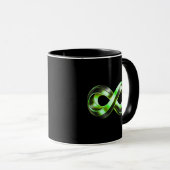 Infinity Core Emblem | Luxuriöses abstraktes Desig Tasse (VorderseiteRechts)