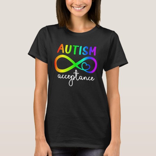 Infinity Heart Autism Awareness Acceptance For Kid T-Shirt (Vorderseite)