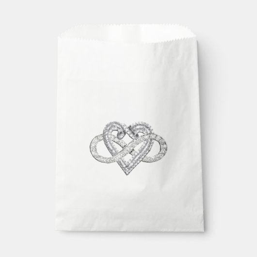Infinity Heart Favor Bag Geschenktütchen (Vorderseite)