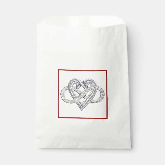 Infinity Heart Favor Bag Geschenktütchen (Vorderseite)