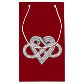 Infinity Heart Geschenktasche Kleine Geschenktüte (Rückseite)