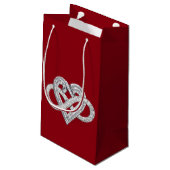 Infinity Heart Geschenktasche Kleine Geschenktüte (Rückseite Schrägansicht)