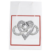 Infinity Heart Geschenktasche Mittlere Geschenktüte (Rückseite)