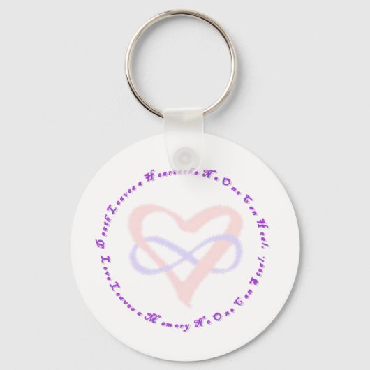Infinity Heart Keychain Schlüsselanhänger (Vorderseite)