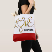 Infinity Heart Lemniscate - LIEBE Gold Tasche (Von Nahem)