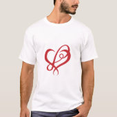 Infinity Heart Love Forever Romantic Couple T-Shir T-Shirt (Vorderseite)