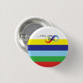 Infinity LGBTQ+ Pride-Tasche Button (Vorne & Hinten)