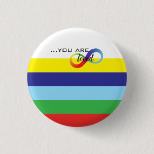 Infinity LGBTQ+ Pride-Tasche Button