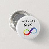 Infinity LGBTQ+ Pride-Tasche Button (Vorne & Hinten)